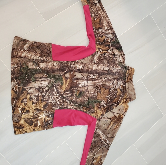 Realtree Fleece Lined Camouflage Ladies Pullover Sweatshirt ~ EUC - Picture 8 of 13